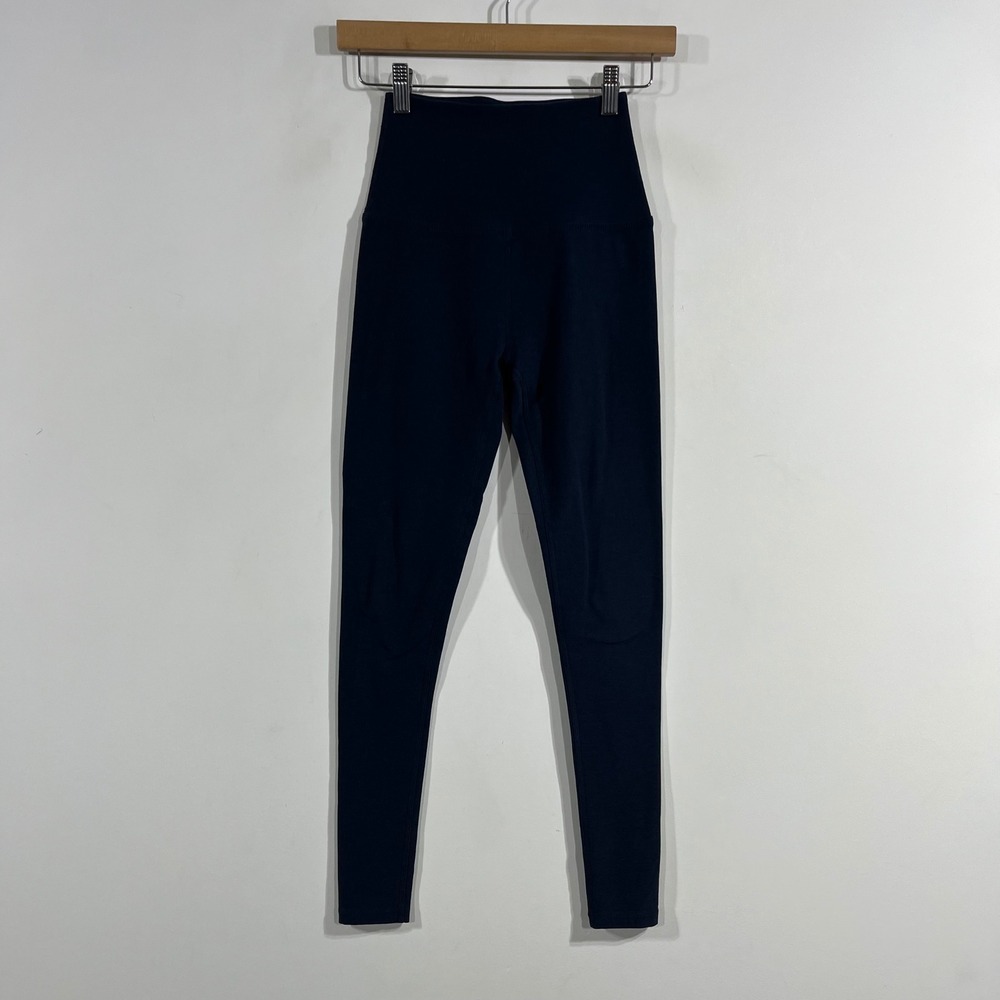 Beyond Yoga Sporty Spacedye High Waisted Leggings‎ Navy Womens XS Pilates Active